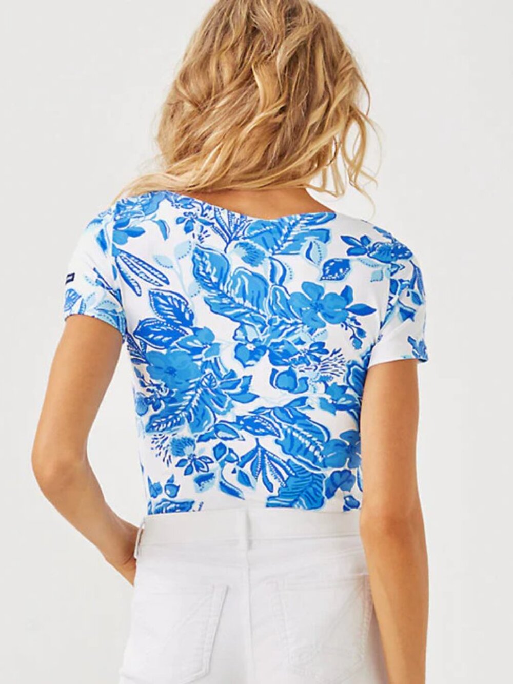 Lilly x Saint James Garde Cote MC Top, Azure Lilly Pulitzer - Picture 3 of 12